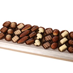30-pc Chocolate Praline Platform (dairy shown, option for non-dairy)