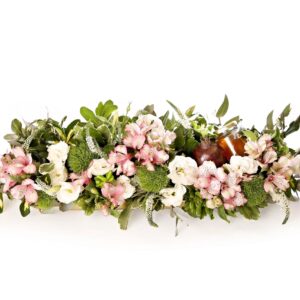 Elongated Honeyed Fresh Flower Bouquet