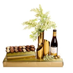 3-sectioned Gold Vase